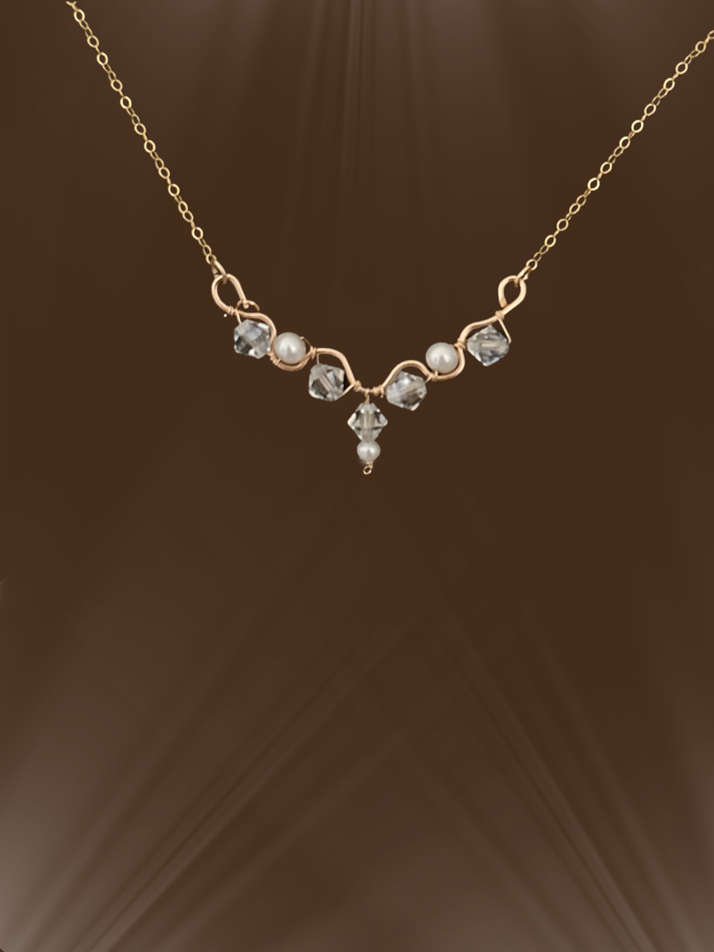 Winter Whimsy Crystal Necklace