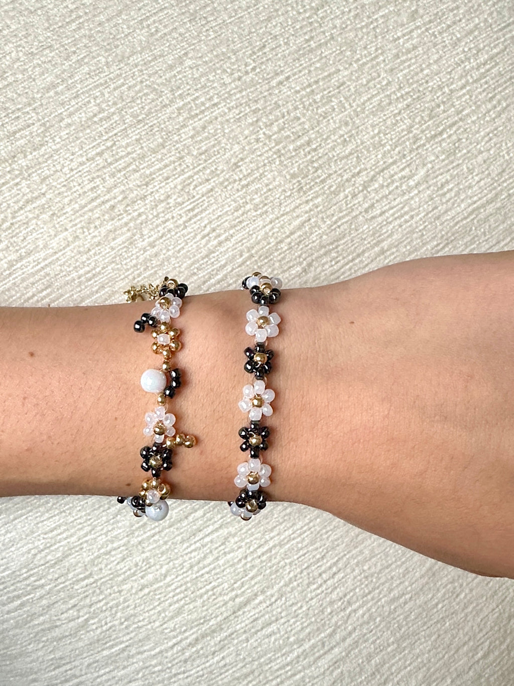 Midnight Pearl Bracelet Set