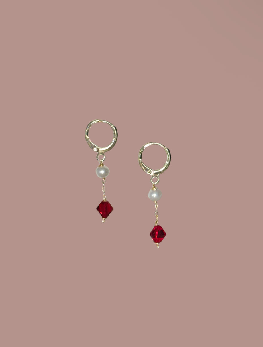 Crystal & Pearl Earrings