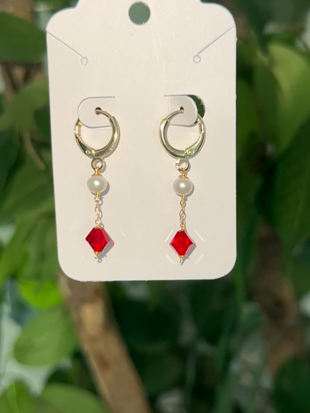 Crystal & Pearl Earrings