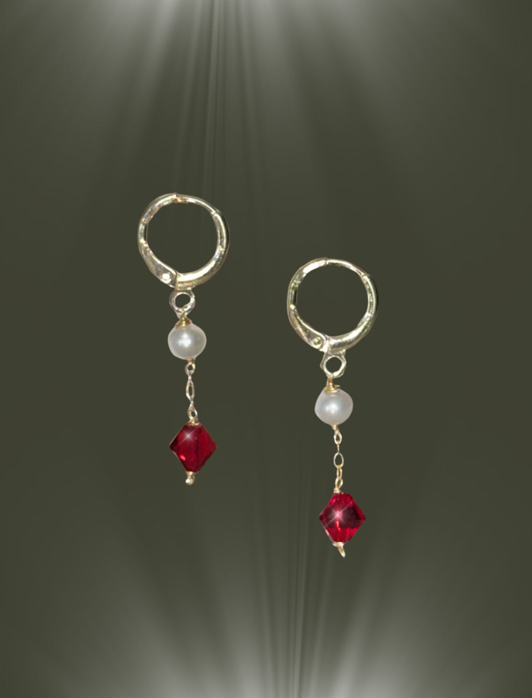 Crystal & Pearl Earrings