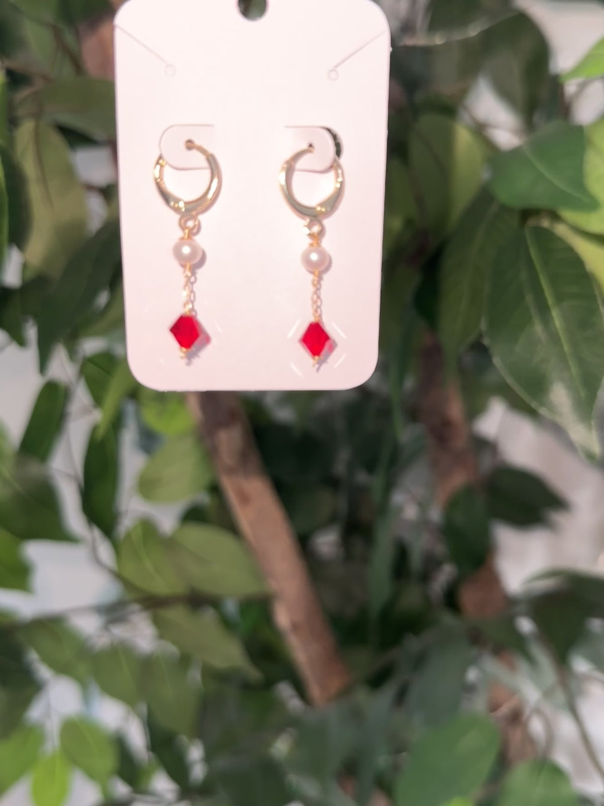 Crystal & Pearl Earrings