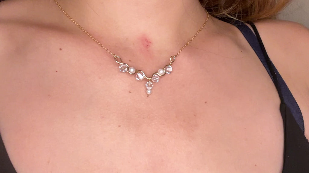Winter Whimsy Crystal Necklace