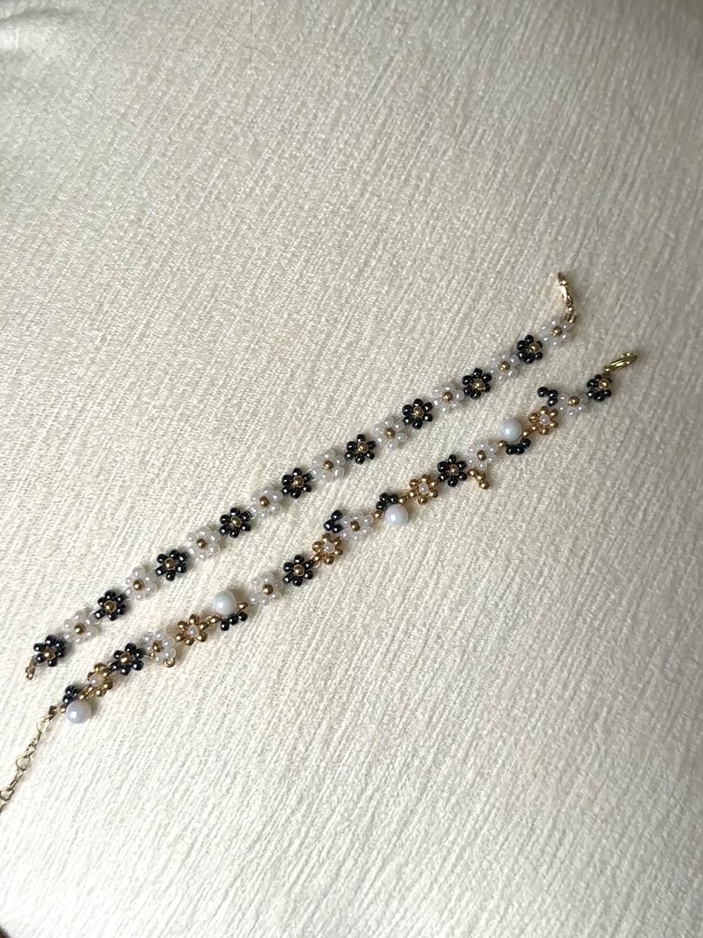 Midnight Pearl Bracelet Set